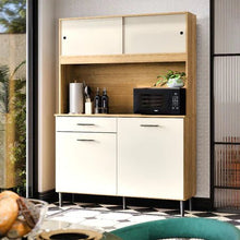 Armário De Cozinha Compacto Com 4 Portas E 1 Gaveta - Imagem 8